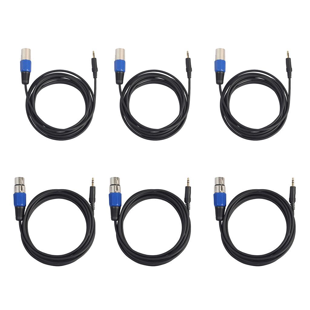 Male 3.5mm to XLR Audio Male/Female Cable for HDTV