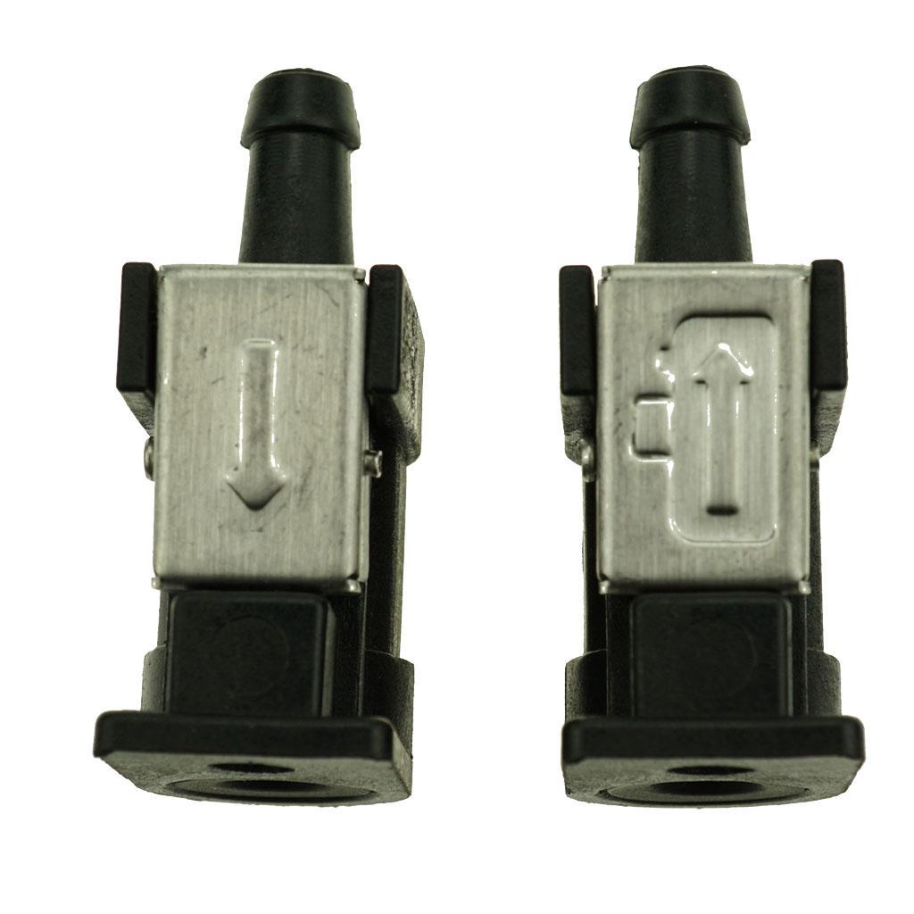 PAIR FUEL LINE CONNECTOR RESIN FEMALE 8mm HOSE for  OUTBOARD