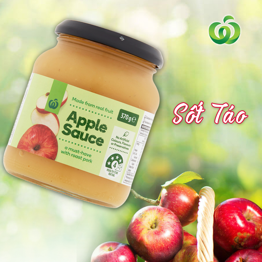 Sốt Táo - Woolworths Apple Sauce 370g