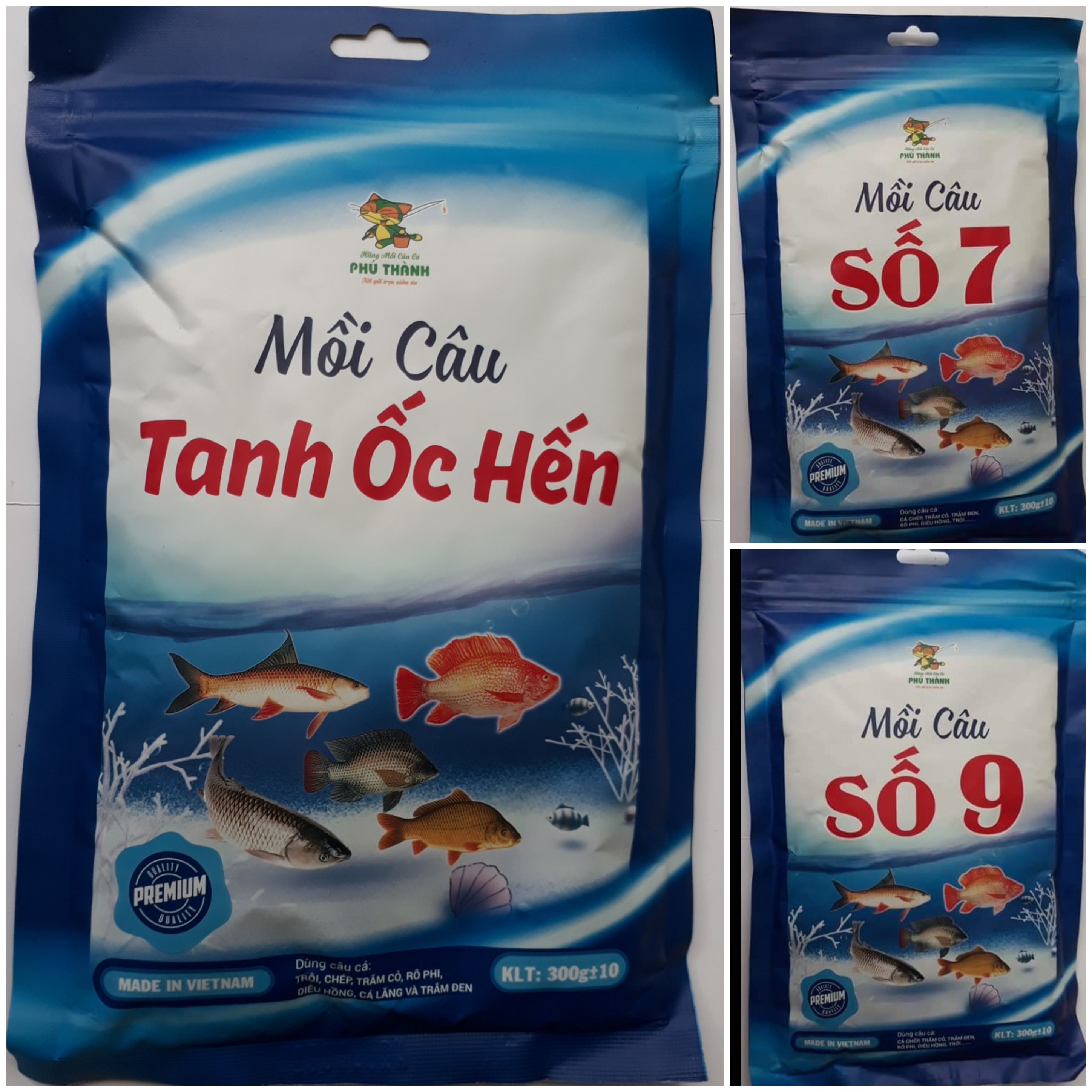 ComboMồi Câu Cá Số 7,9 và Tanh Ốc Hến - Bộ 3 kết hợp hoàn hảo của Hãng Phú Thành