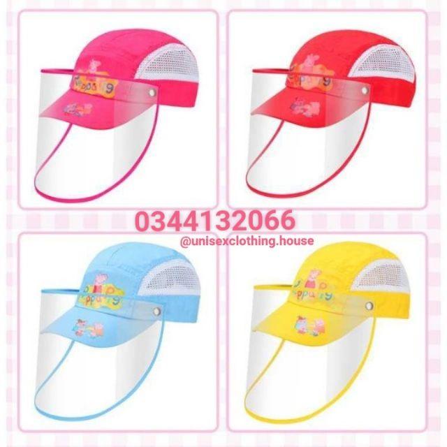 Mũ Nón Heo Peppa Đa Năng Cho Bé Chống Nắng Bụi