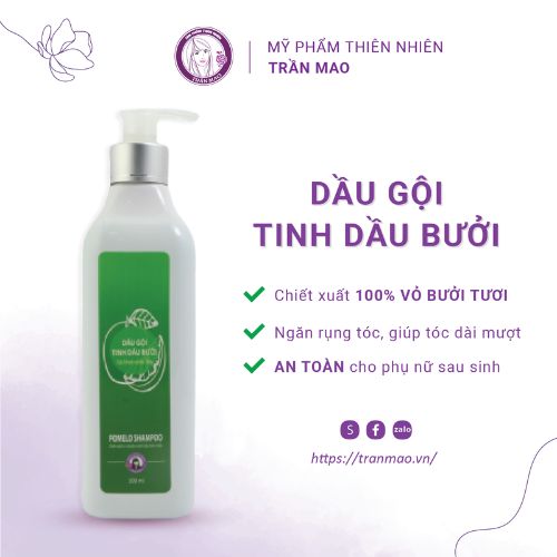 Dầu Gội Tinh Dầu Bưởi Trần Mao