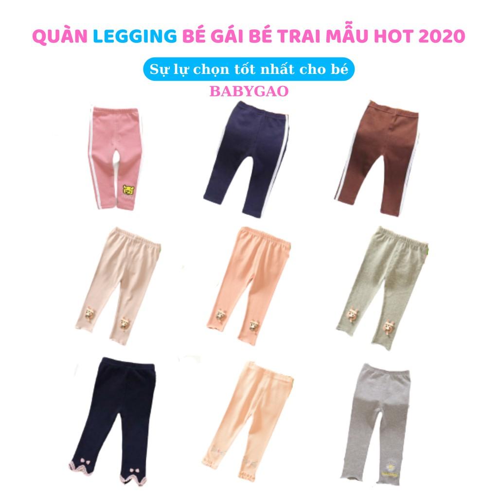 BabyGao Quần legging bé gái  (Hàng Quảng Châu loại 1), quần thun dài cho bé họa tiết hoạt hình siêu xinh mẫu 2020