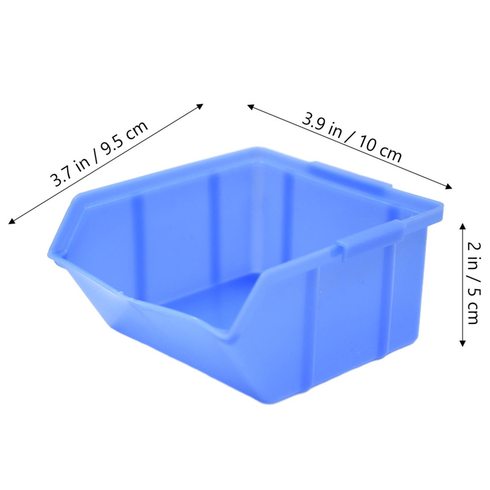 10x Bolts Wall Organizer, Heavy Duty Stackable Storage Bin Container Hanging Stacking Containers for Nuts Bolts Screws Beads Buttons