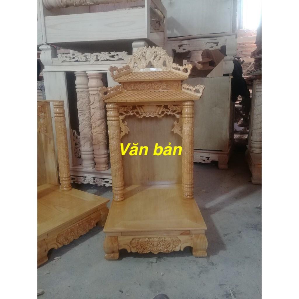 bàn thờ thần tài gỗ pơmu