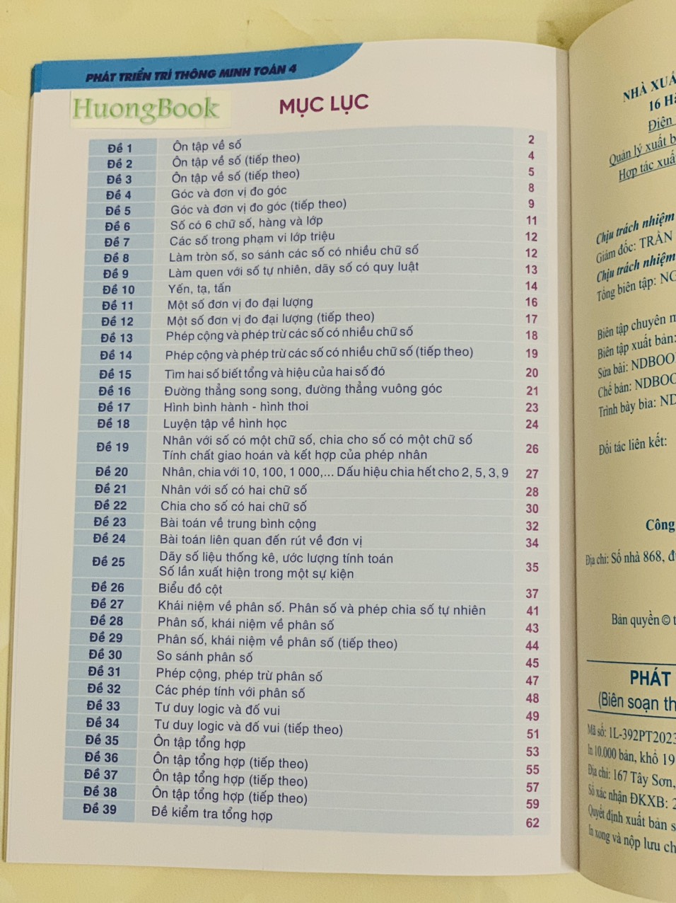 Sách - Phát Triển Trí Thông Minh Toán 4 - Biên soạn theo chương trình GDPT mới - ND