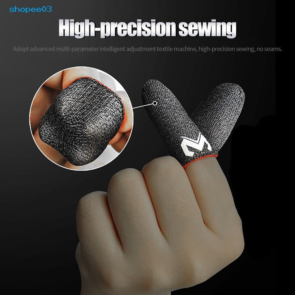 Wide Application Gaming Finger Sleeve Sweat Absorption Game Finger Protector Smooth for Mobile Game Controller