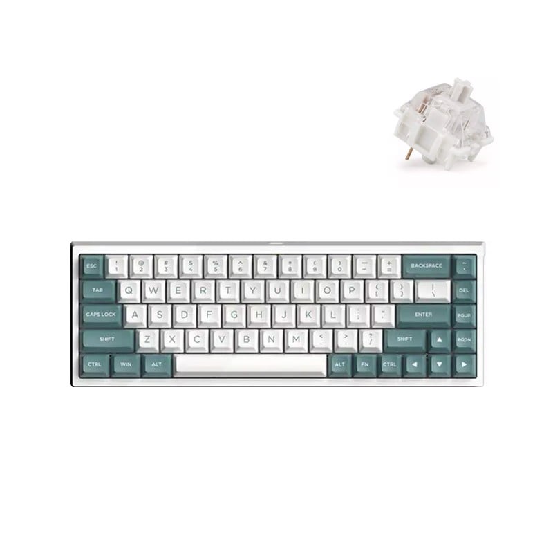 Bàn phím cơ FL-Esports FL680SAM (Night Black/Peach/Aqua Green/Purple/Banana) 3 mode - Hàng chính hãng