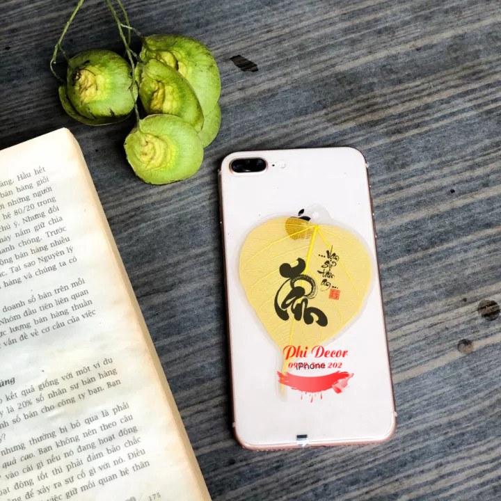 - Lá Bồ Đề Tài Lộc - Chữ TÂM
