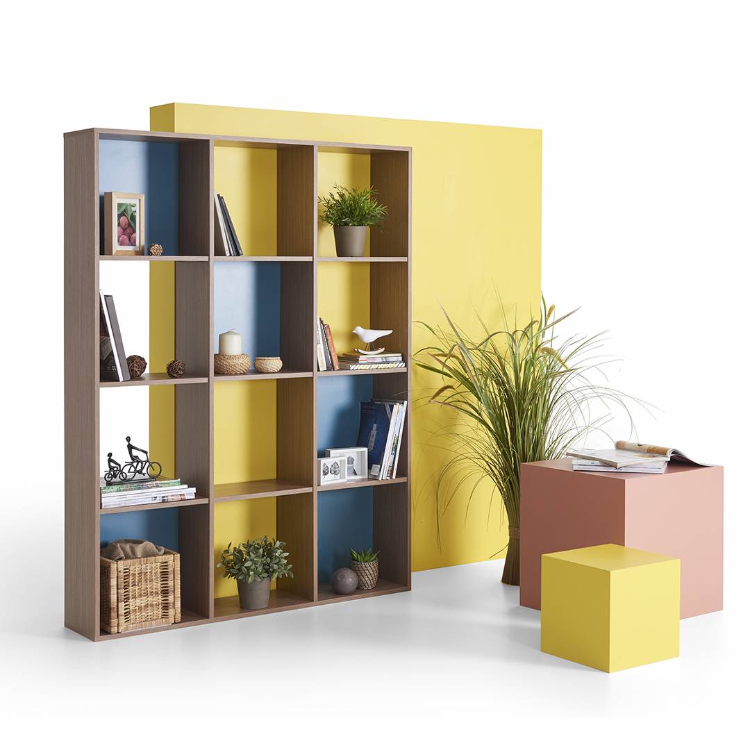 Giá sách bằng gỗ kết cấu chắc chắn SMLIFE Barnes