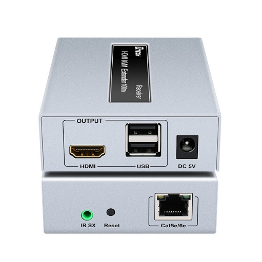 Bộ khuếch đại HDMI + USB qua cáp mạng 100M DT-7054A Chính hãng Dtech