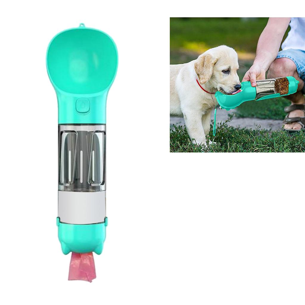 4 in 1 Portable Dog Water Bottle Water Cup Dispenser Bowl Drinking Feeder for Walking Traveling Hiking