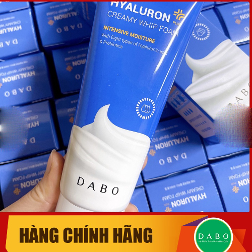 Sữa rửa mặt Dabo Hyaluron Creamy Whip Foam siêu cấp ẩm dành cho da nhạy cảm nhất Hàn Quốc 150ml