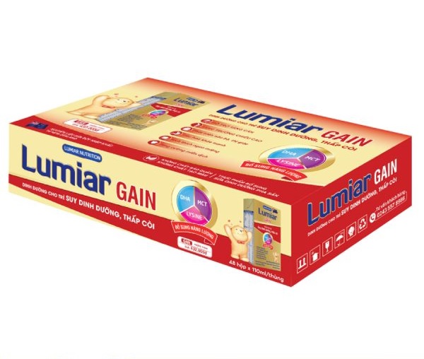 Thùng Sữa Pha Sẵn Lumiar Gain 110ml (48 hộp x 110ml)