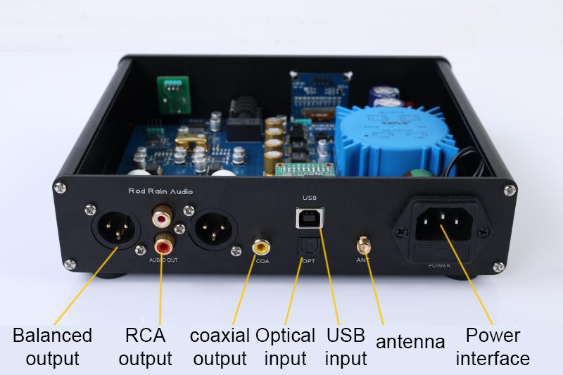 Thanh Rain Audio DA10 Bộ khuếch đại tai nghe Bluetooth Da10 Dual Dual ES9038Q2M DAC QCC5125 LDAC AMANERO Thẻ USB DSD512 TPA612A2