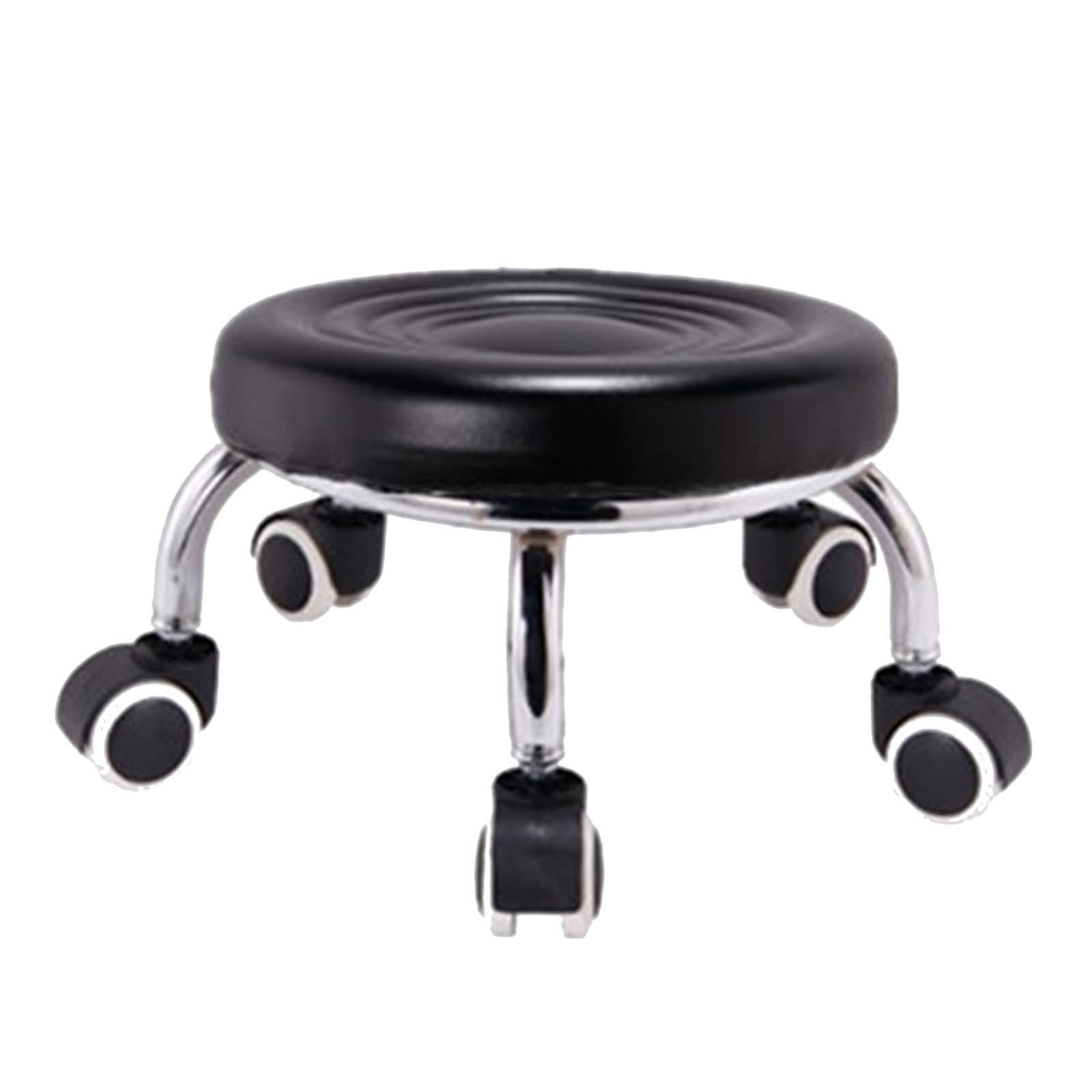 Small Rolling Salon Stool Rotatable Furniture Gift Movable for Salon Garage