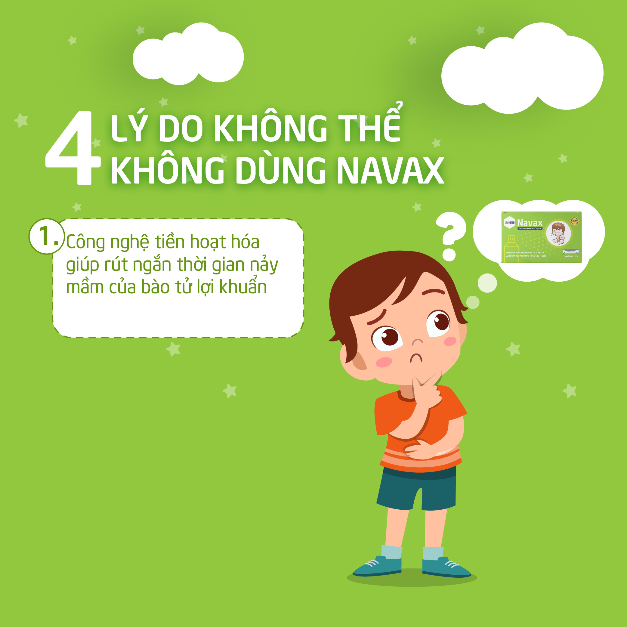 combo 3 hộp kèm xịt bào tử lợi khuẩn Lợi khuẩn Livespo Navax vệ sinh và ngừa viêm tai, mũi, họng bảo vệ và phục hồi niêm mạc mũi của trẻ