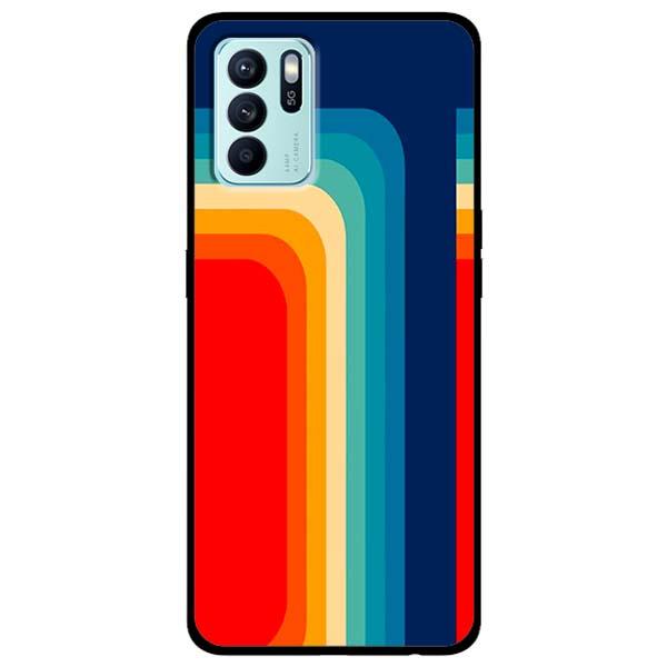 Ốp lưng dành cho Oppo Reno 6 - Reno 6 5G - Reno 6Z 5G - Đường Cong Nhiều Màu