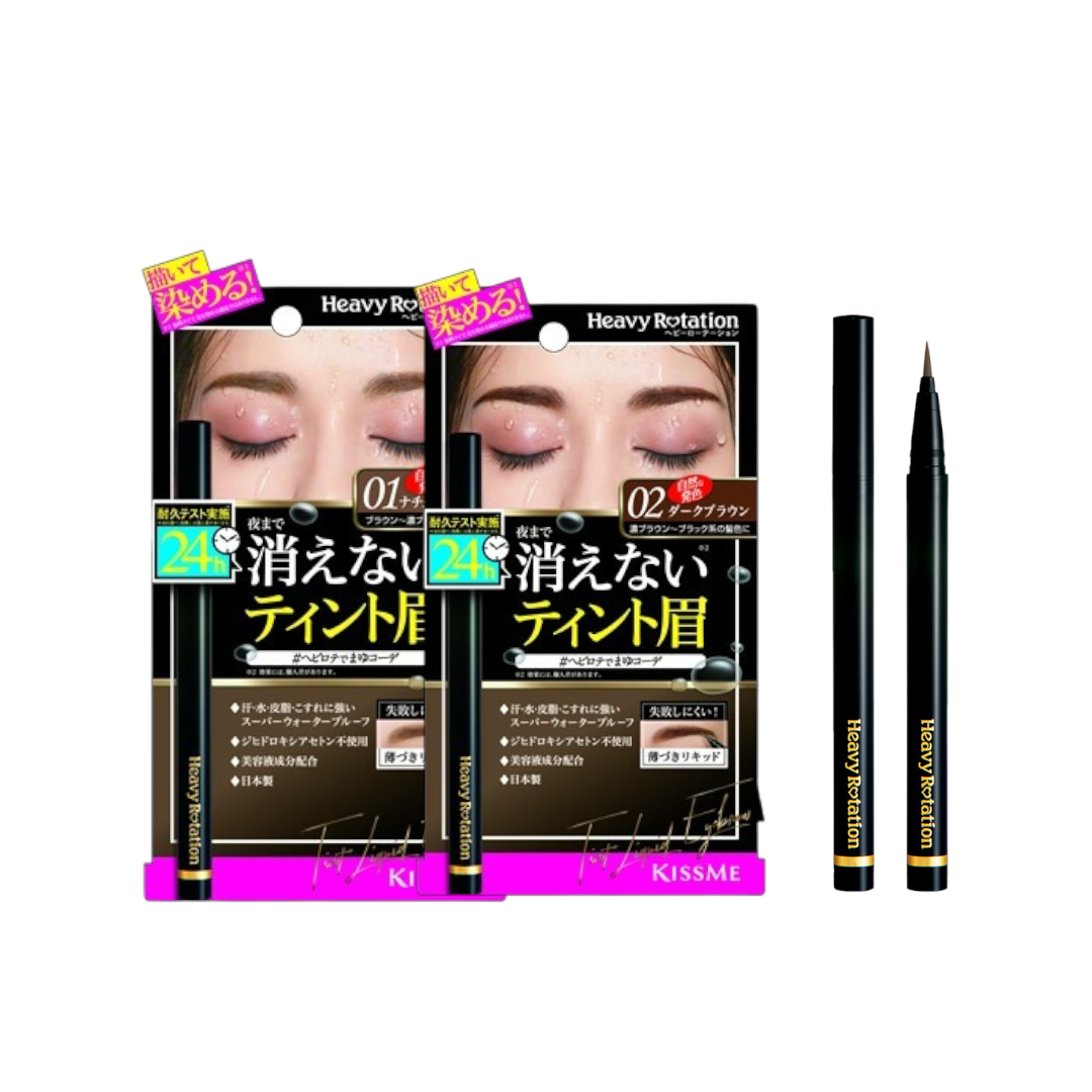 Bút Kẻ Chân Mày Bền Trong 24h Chống Thấm Nét Vẽ Siêu Mịn Kissme Heavy Rotation Tint Liquid Eyebrow