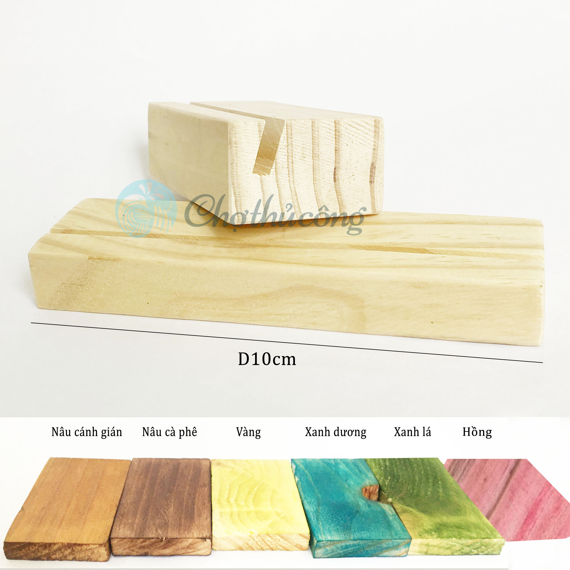 Đế gỗ kẹp ảnh để bàn - giá đỡ ảnh bằng gỗ tự nhiên tiện dụng, giá đỡ khung ảnh trang trí vintage