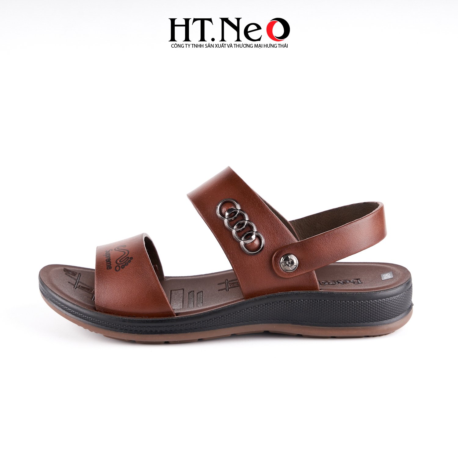 HT NEO Dép sandal nam trung niên Da bò xịn đế kếp siêu bền hàng cao cấp cực đẹp hàng mới , Sandal nam da bò đế cao kếp Thương hiệu giày da uy tín hàng đầu Hà Nội SD160