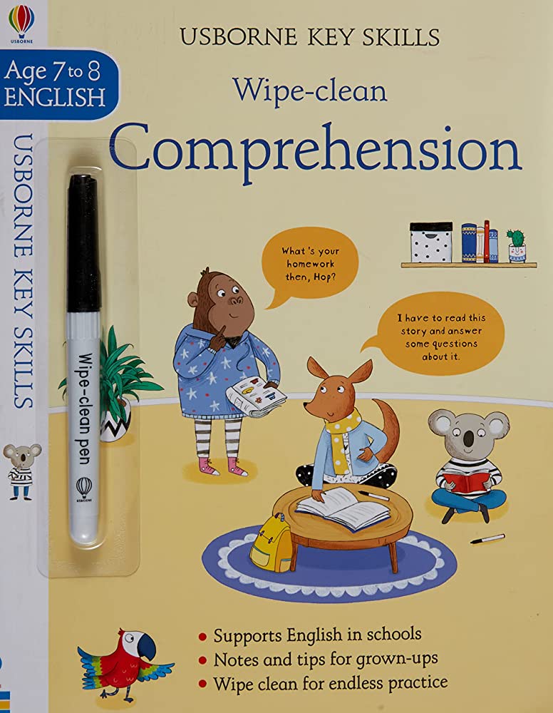 Sách Viết xóa tiếng Anh: Wipe-Clean Comprehension 7-8