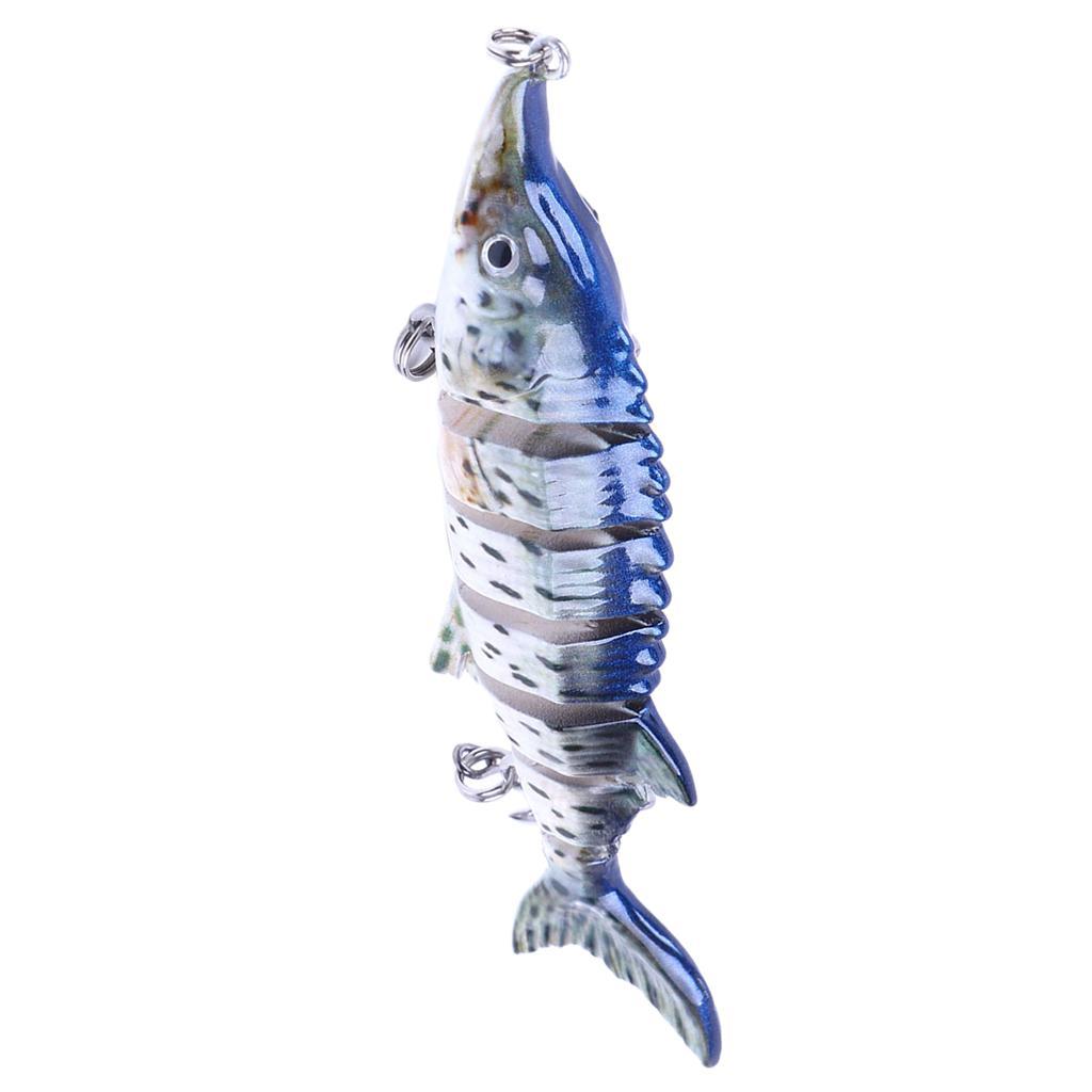 11cm Fishing Joint Lures Artificial Hard Bait With 2 Treble Hooks