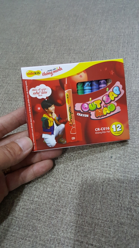 Bộ 3 Sáp Màu Colokit CR-C016 - 12 Màu
