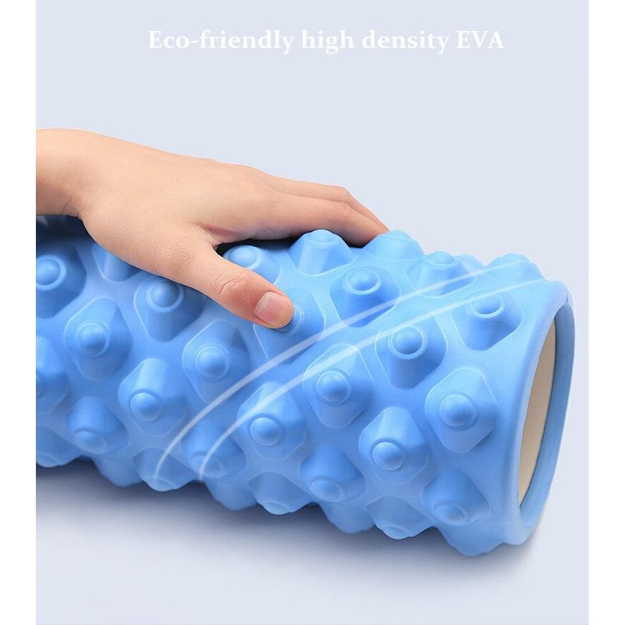 Con Lăn Massage Giãn Cơ Foam Roller Gai Tròn 33x14 cm Giảm Đau Nhức Sau Tập Gym, Yoga YO29