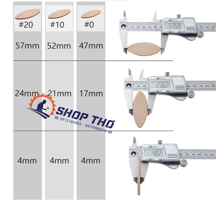 Mộng bánh quy cỡ 0, 10, 20