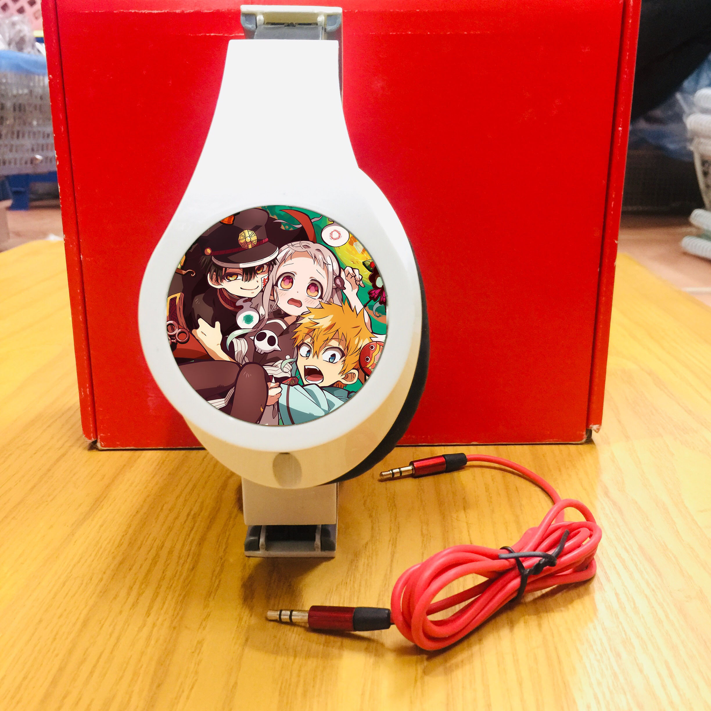 Tai nghe headphone ốp Jibaku Shounen Hanako-kun nhiều mẫu giao ngẫu nhiên