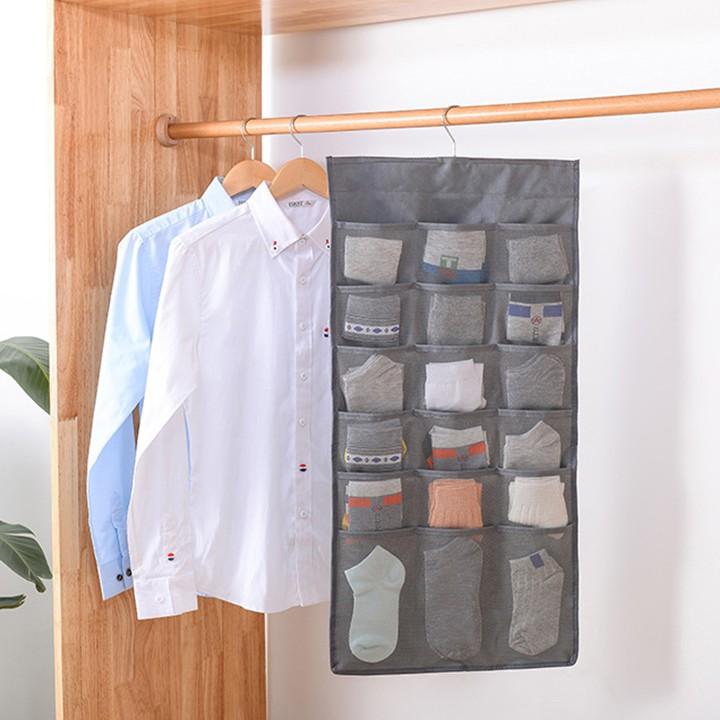 Túi treo đồ 2 mặt 30 ngăn đựng đồ lót
