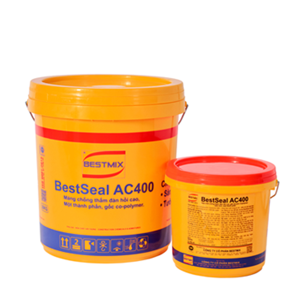 BestSeal AC400 - Thùng 5kg - Màng chống thấm đàn hồi cao, gốc Co-polymer biến tính, 1 thành phần