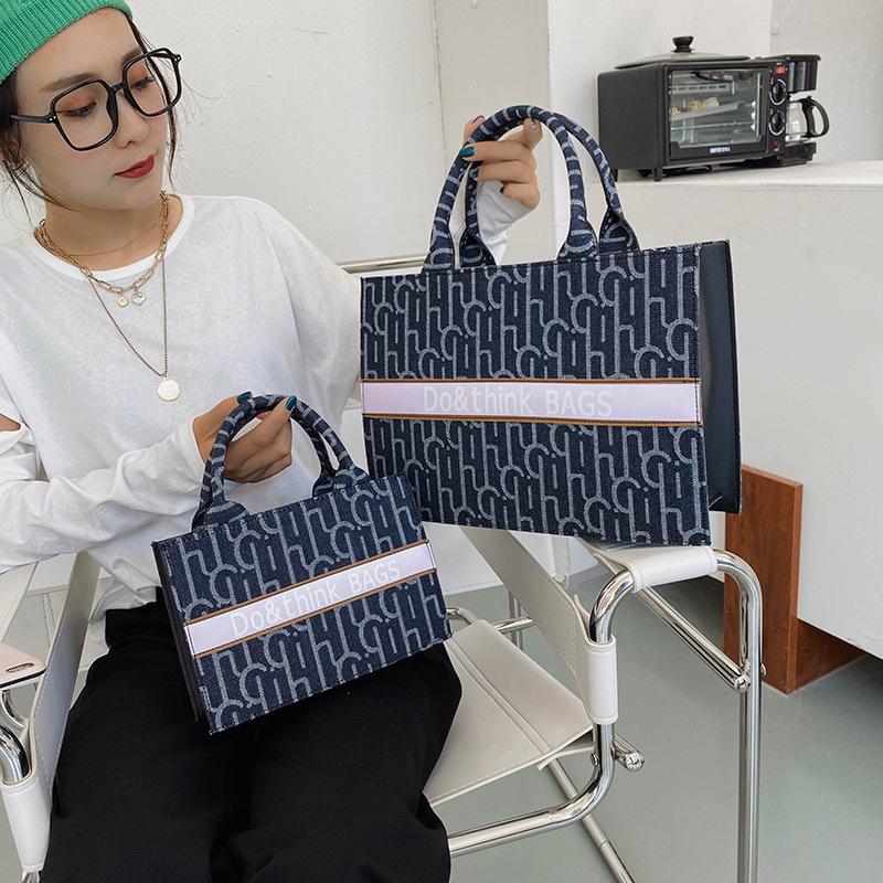 Chất Vải Bố Nữ Túi Xách Tay Công Suất Lớn Tote Túi Thiết Kế Thời Trang Nữ Túi Xách Nữ Túi Mới