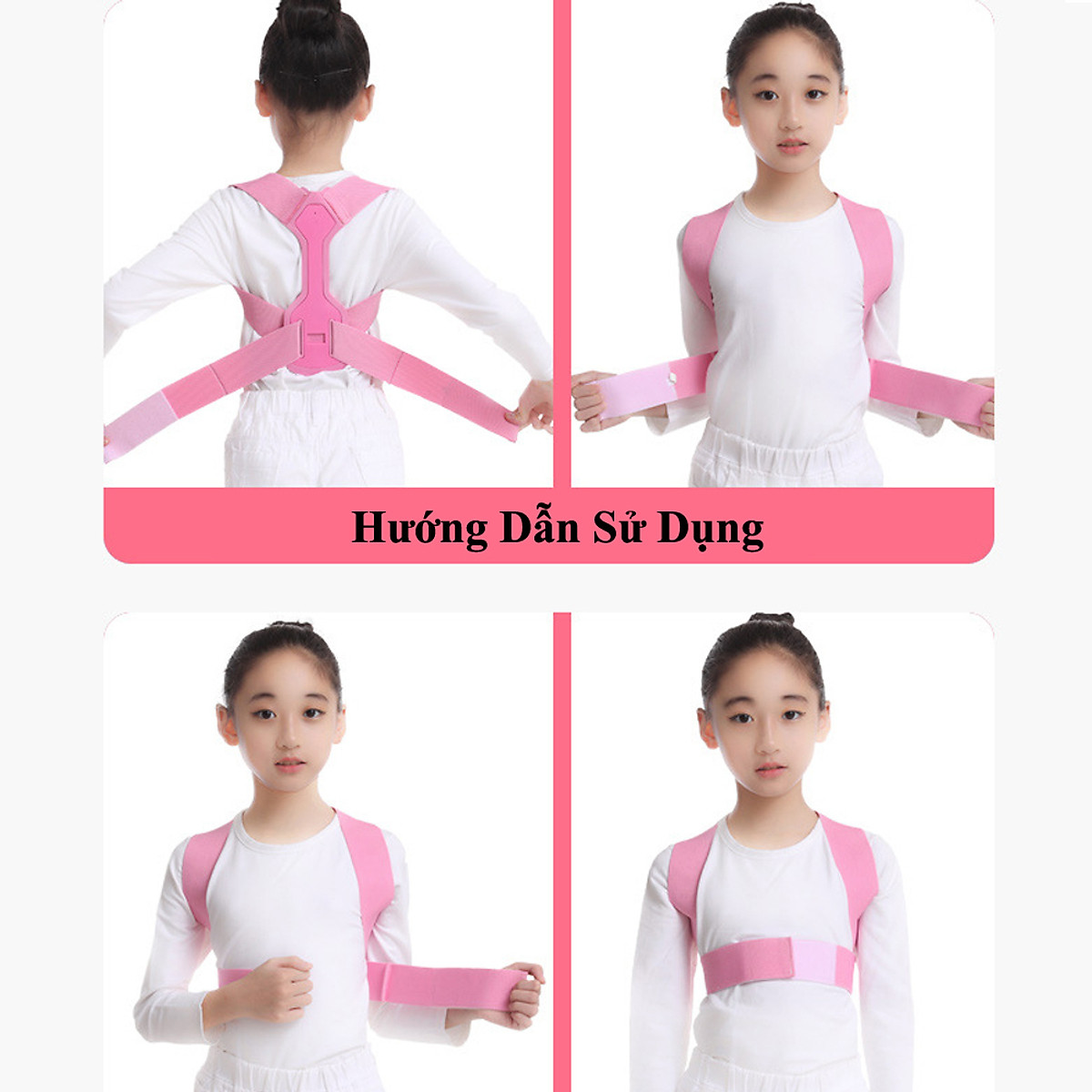 Đai Chống Gù Lưng Cho Trẻ Em. Nẹp Nhựa Phía Sau Lưng. Chất Liệu Đai Bằng Thun Co Dãn 4 Chiều Thiết Kế Cực Thông Thoáng, Rất Dễ Chịu Và Thoải Mái Khi Mặc Sản Phẩm Dành Cho Bé Trai Và Cả Bé Gái