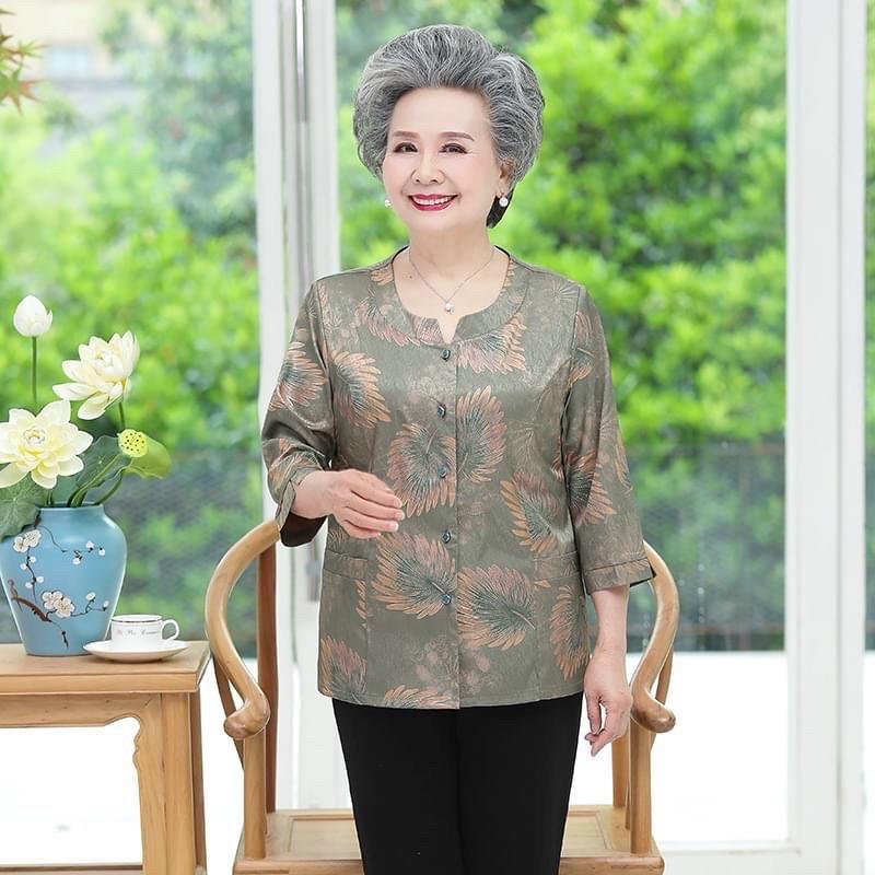 Áo lụa trung niên tay lỡ tặng bà, tặng mẹ