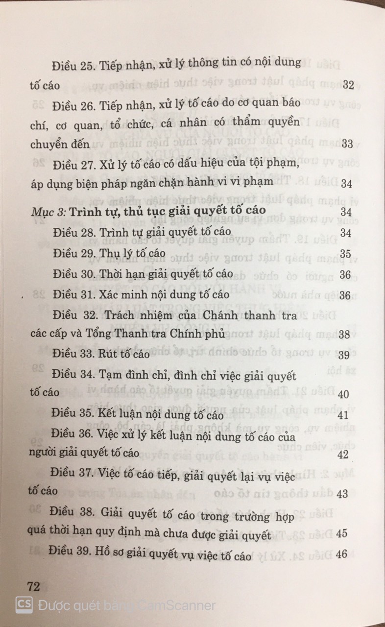 Luật tố cáo ( Hiện hành )