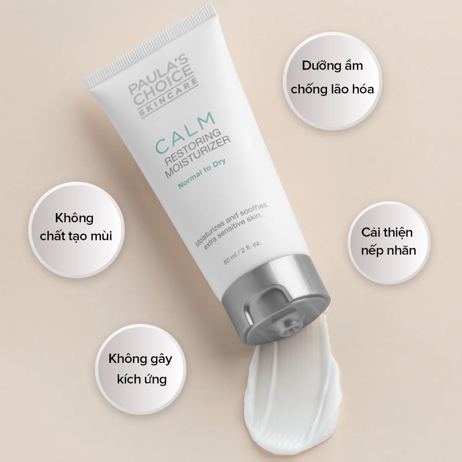 Kem dưỡng ẩm ban đêm dành cho da khô nhạy cảm Paula's Choice Calm Restoring Moisturizer Normal to Dry (Mã 9140)