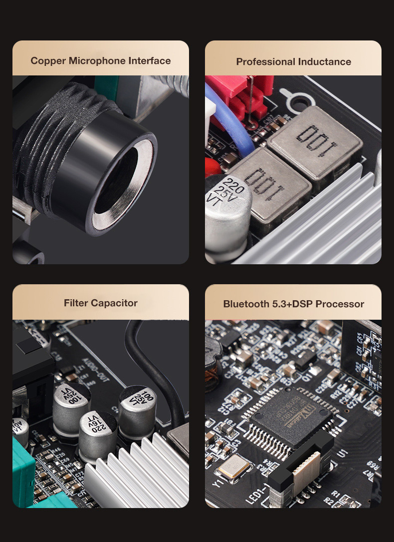 SOAIY Bộ Khuếch Đại Công Suất Kỹ Thuật Số Amplifier Bluetooth Tích Hợp DSP Hỗ Trợ Đầu Vào RCA Coaxial Optical 6.5mm M19 BT - Hàng Nhập Khẩu