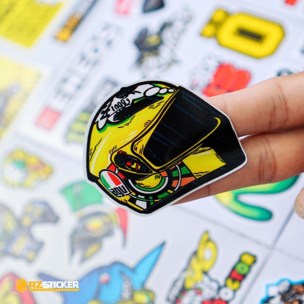 Sticker Tem Xe Chế | Dán Nón Bảo Hiêm, Điện Thoại, Laptop, Bình Nước...Chống Nước, Chống Bay Màu