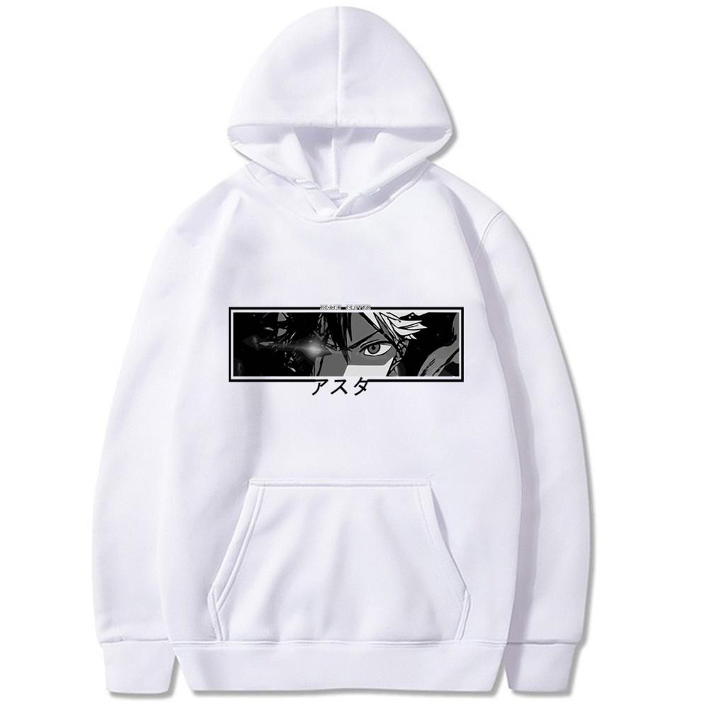 Áo hoodie Japan Anime Black Clover Sweatshirt Harajuku Asta Eyes dài tay đẹp siêu ngầu