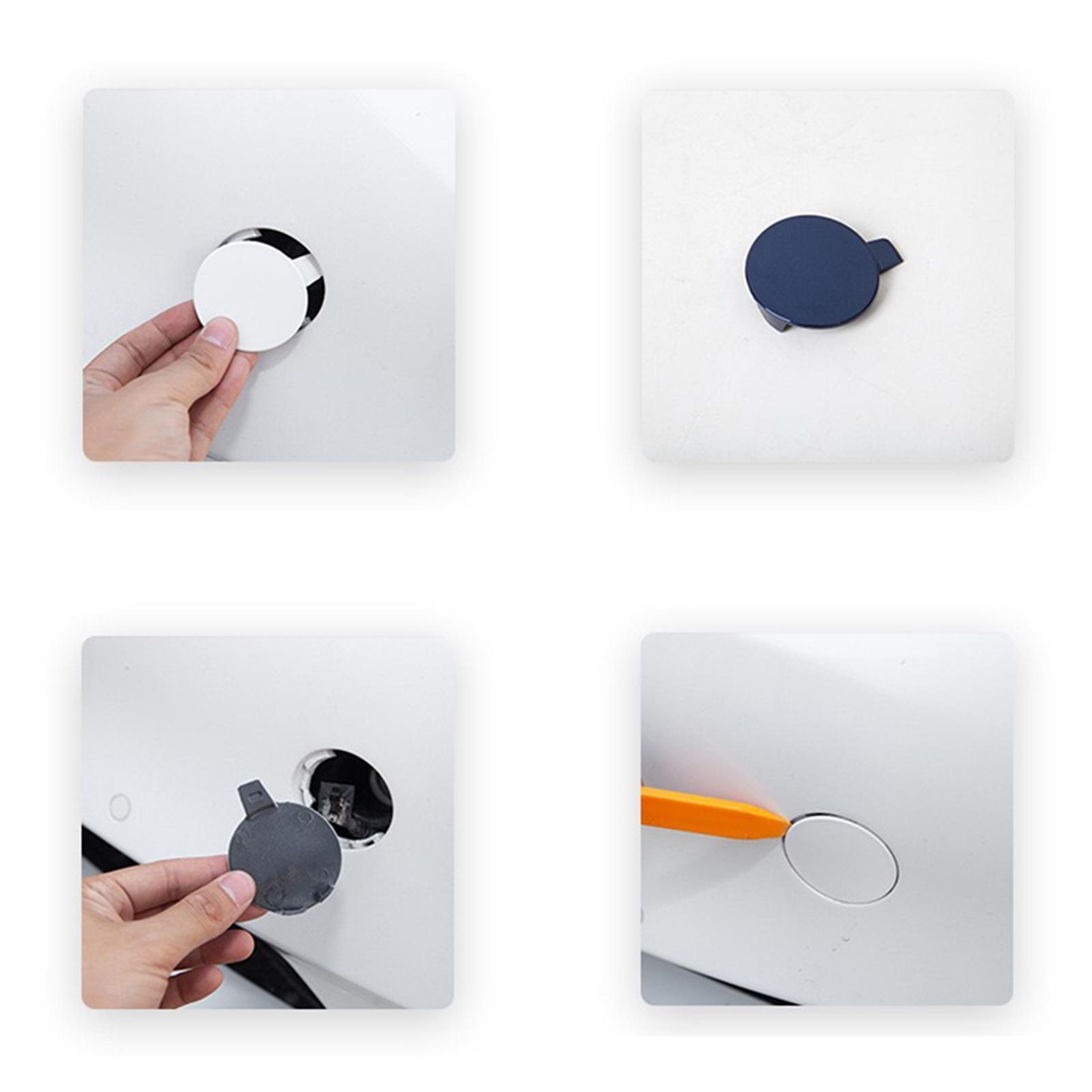 Front Bumper Tow Hook Eye Cover Caps for Tesla Model 3 Replacement Parts