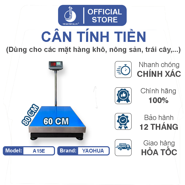 Cân Điện Tử Tính Tiền A15E-60X80CM