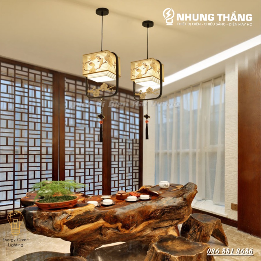 Hình ảnh Đèn Thả Trần Decor Cổ Điển DT-D021 - Họa Tiết Tinh Xảo - Trang Trí Phòng Ngủ,Phòng Khách - Bóng G45