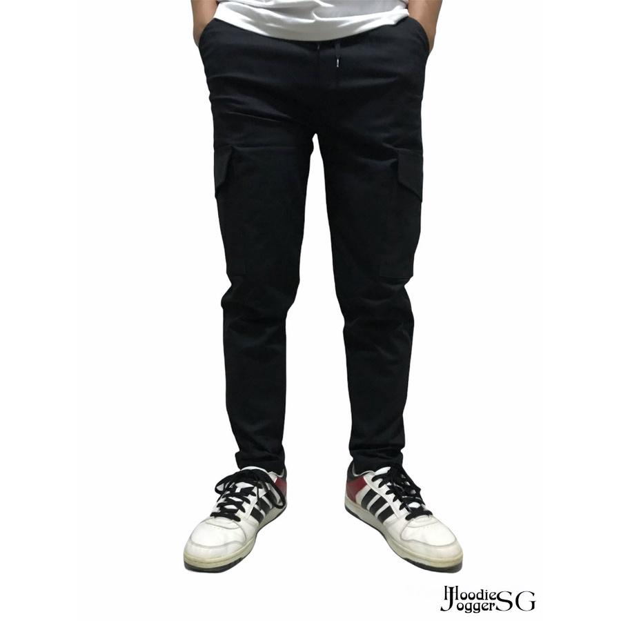 Quần basic túi hộp nam nữ, chất kaki dày dặn, co giãn.