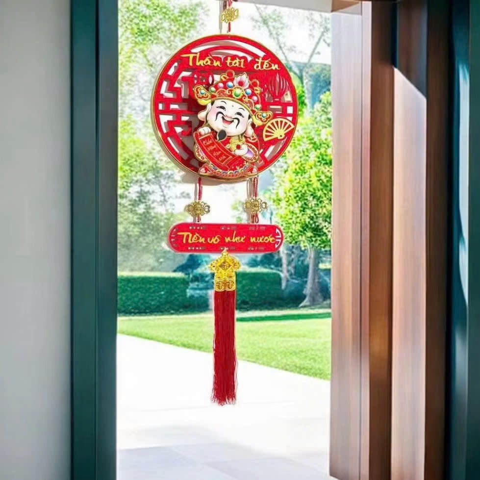 Dây Treo Thần Tài Lắc Lư Tiền Vô Như Nước Trang Trí Tết