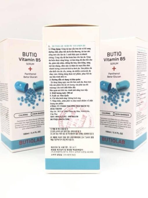 Serum dưỡng ẩm phục hồi da Butiqlab Vitamin B5 100ml