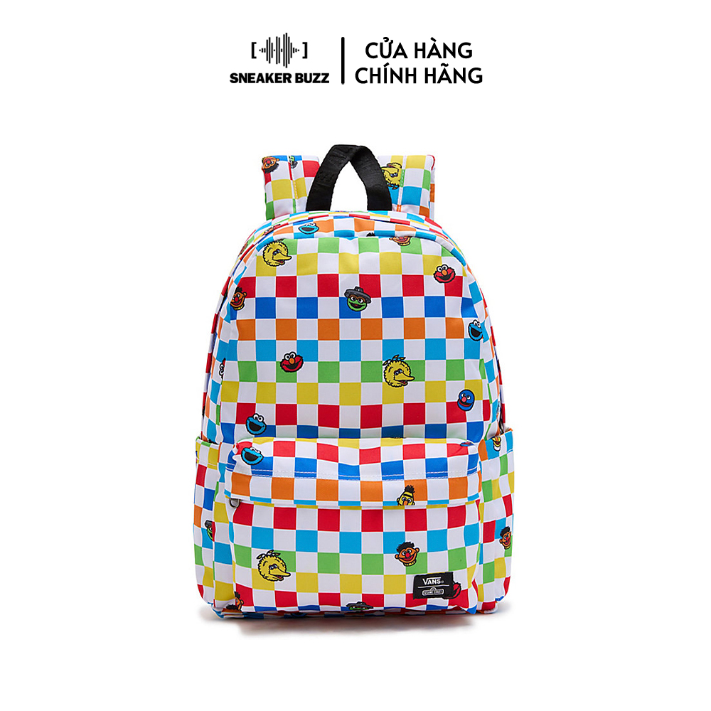 Balo Vans New Skool Backpack Sesame Street VN000628CB5