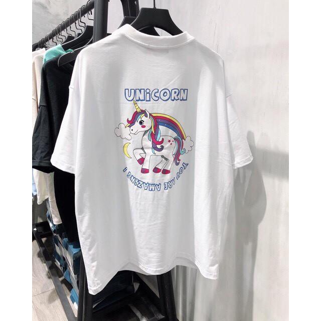 Áo Thun Unicorn Ngựa 1 Sừng Tay Lỡ