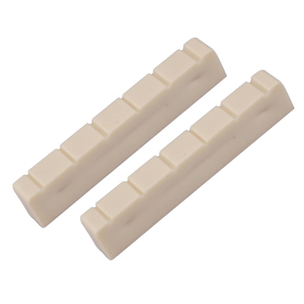 4X White Guitar Parts Classical Guitar Bone Nut Guitar Accessory DIY